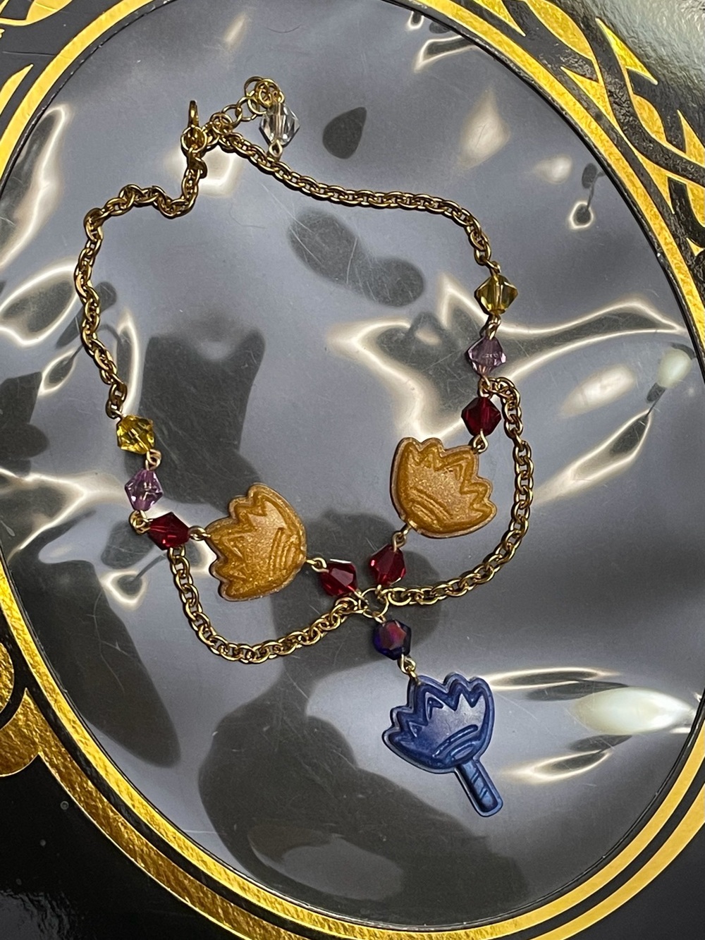 Twisted Wonderland Vil Schoenheit Inspired Groovy Candy Choker Necklace